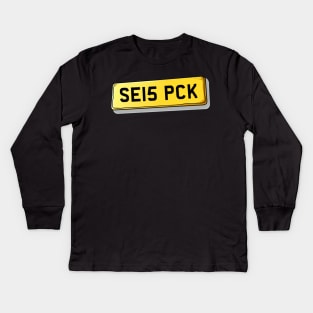 SE15 PCK Peckham Number Plate Kids Long Sleeve T-Shirt